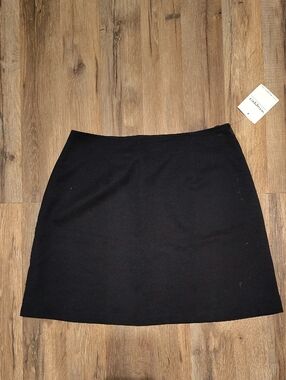 Wrapper Black Mini Skirt